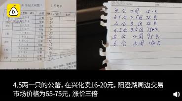 外地蟹运阳澄湖洗澡后涨价三倍 具体什么情况？？