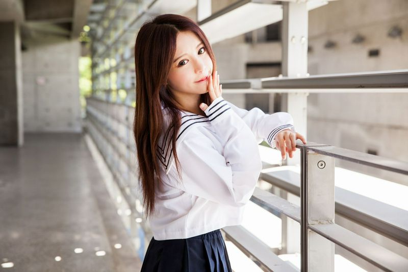 台湾美女张齐郡JULIE长筒袜校服少女