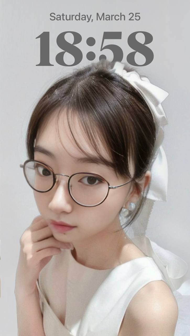 眼镜妹菲菲真人与AI对比